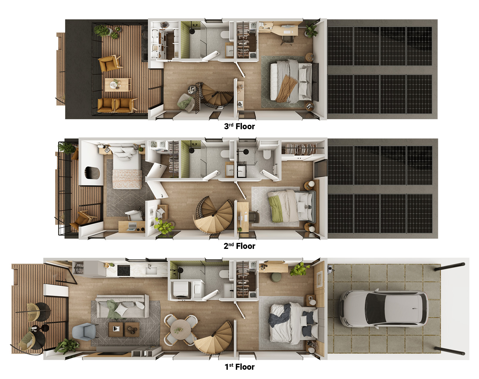 4 Bed Dwell - 1,540 SF