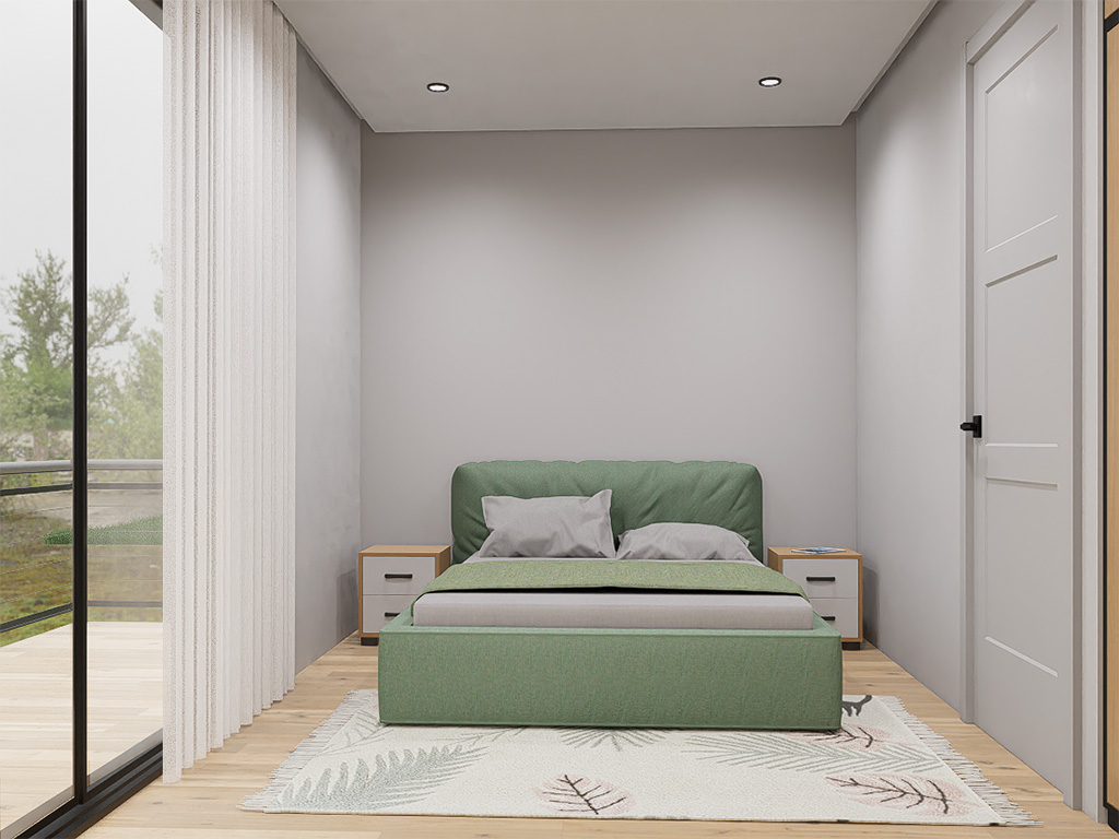Master Bedroom with Private Balcony